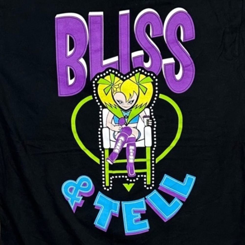 WWE Alexa‎ Bliss Bliss and Tell Graphic T-Shirt Men's Medium Black